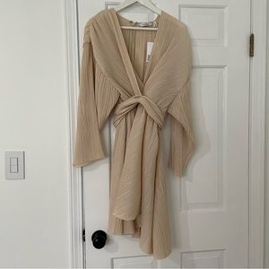 NWT & other stories pleated modern contemporary flowy minimalist dress